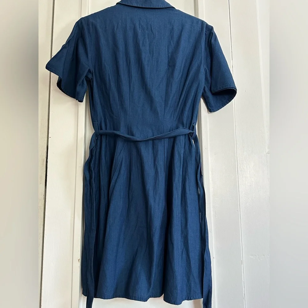French Connection Navy Midi Dress - Picture 2 of 7